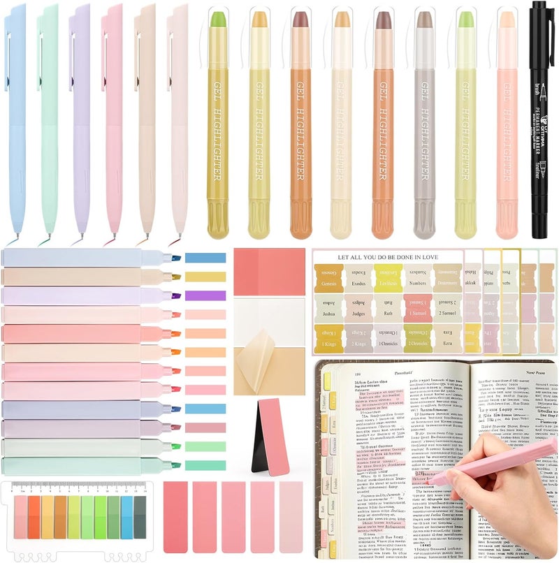 LifeisLuck Bible Journaling Kit, Bible Study Supplies Journaling Kit with Highlighters Marker Pens No Bleed Strip Index Tabs Bible Accessories Set for Women Students Beginner, Christian Gifts - Image 1